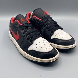 Nike Air Jordan 1 Low‎ White Toe Black Fire Red